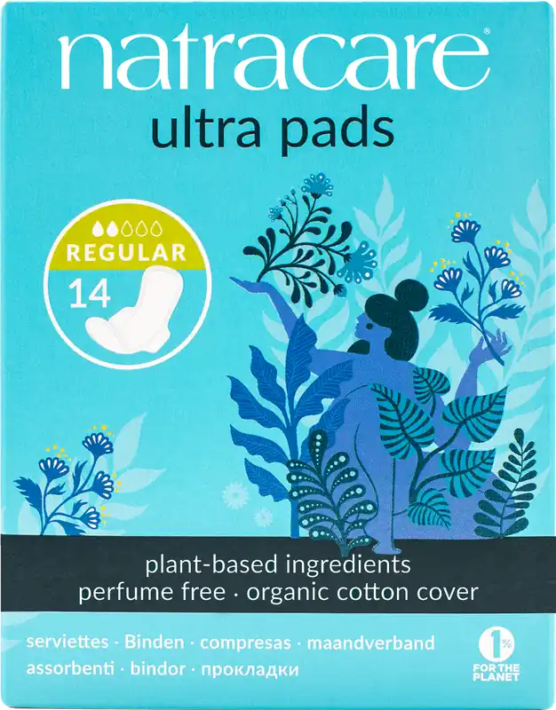 Gratis Versand Natracare Binde Ultra Regular mit Flügeln 14 Stück
