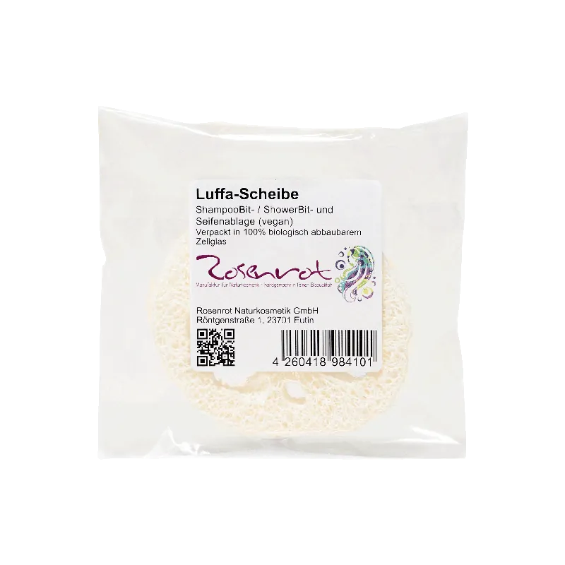 Schnäppchen Rosenrot Naturkosmetik Naturluffascheibe zum Ablegen von Seife oder Shampoo in Badewanne, Dusche oder Waschbecken. 1 Stück
