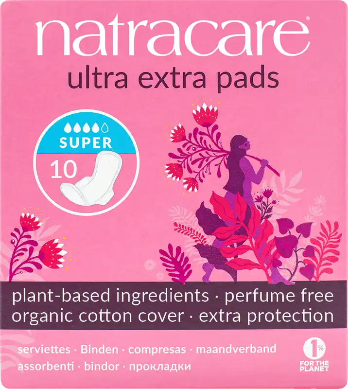 Top-Seller Natracare Binde Ultra Extra Super mit Flügeln 12 x 10 Stück
