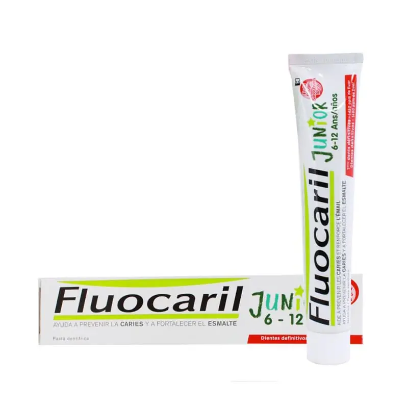 Handgefertigt Fluorcaril Zahnpasta für Kinder 6-12 Jahren Rote Früchte 75 ml