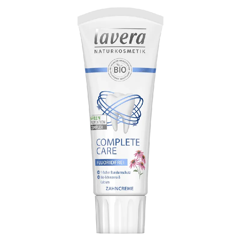 Solange Der Vorrat Reicht Zahncreme Complete Care fluoridfrei