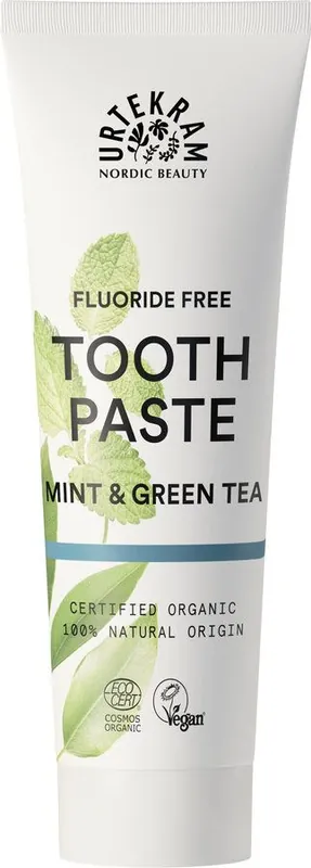 Urtekram Toothpaste Mint & Green Tea Fluoride Free 75ml Saisonangebot