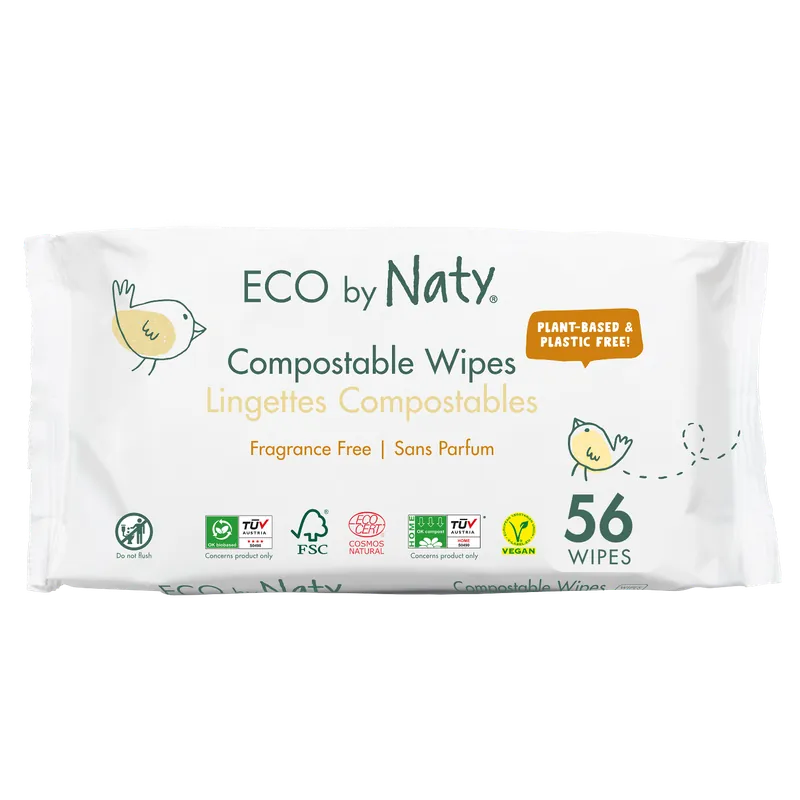 Mega-Angebot Naty Eco by Feuchttücher unparfümiert, kompostierbar 3 x 56 Stück