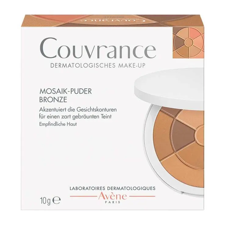 Kostenloser Versand Avene Couvrance Mosaik-Puder bronze mit Schwämmchen, 10 g