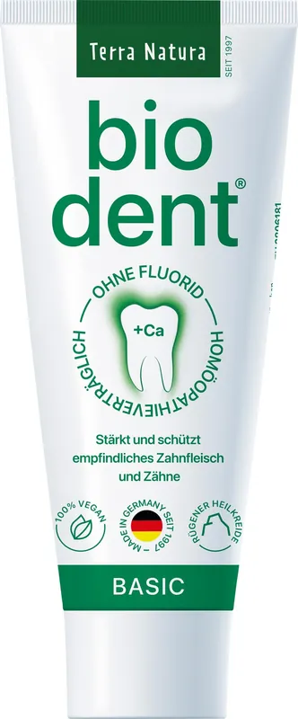 Terra Natura biodent BASIC basische Zahncreme 75ml Exklusiv