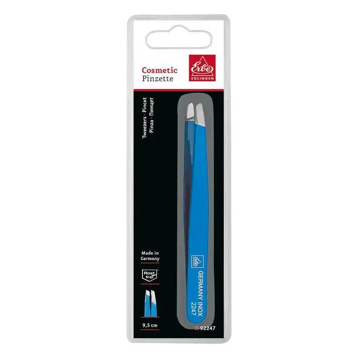 Solange Der Vorrat Reicht Erbe Profi Pinzette Inox blau, 1 St