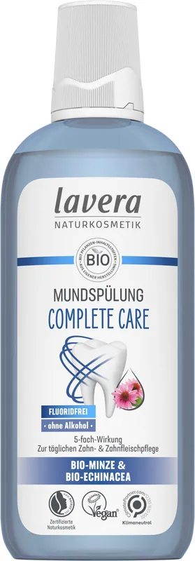 Zertifiziert lavera Mundspülung Comp. Care fluoridfrei 4 x 400ml