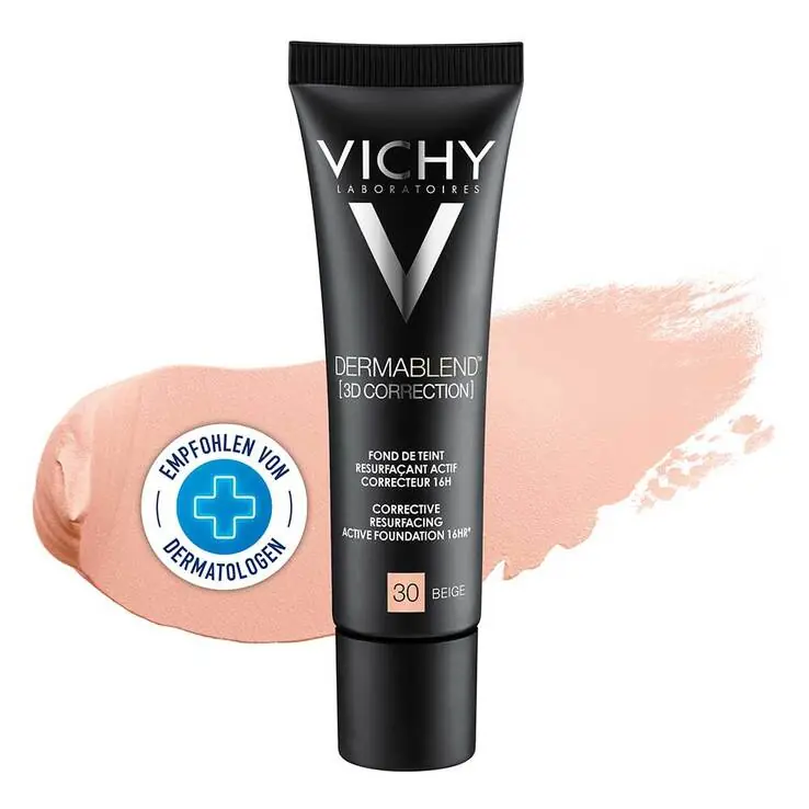 Versand Am Gleichen Tag Vichy Dermablend 3D Correction Make-up 30 Beige, 30 ml