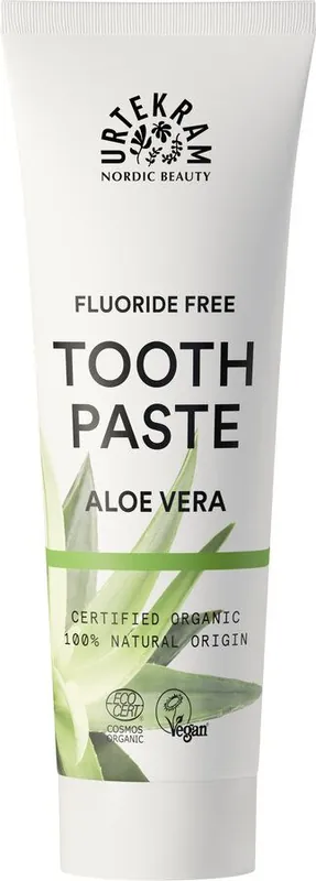 Urtekram Toothpaste Aloe Vera Fluoride Free 6 x 75ml Solange Der Vorrat Reicht