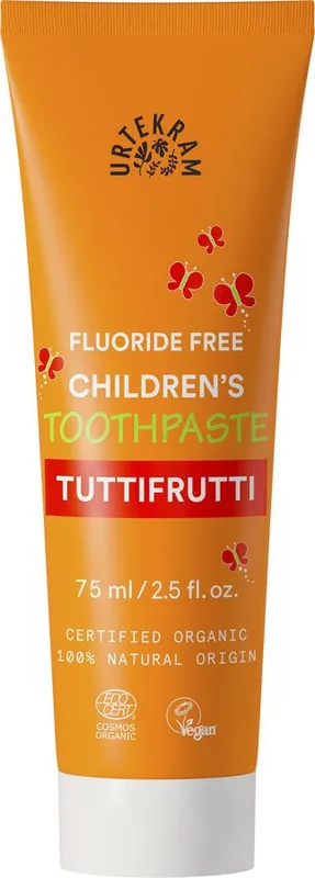 Heute Kaufen Urtekram Children’s Toothpaste Tuttifrutti Fluoride Free 6 x 75ml