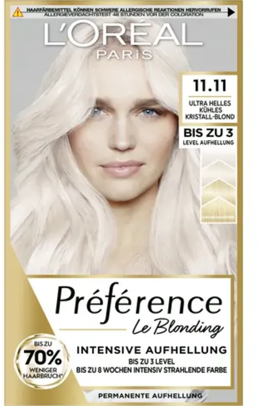 Pr\\u00e9f\\u00e9rence 11.11 Ultra helles k\\u00fchles Kristall-Blond Günstig