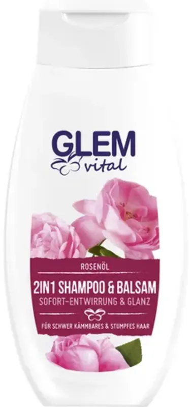 GLEM vital 2in1 Shampoo & Balsam Rosen\\u00f6l Gratis Versand