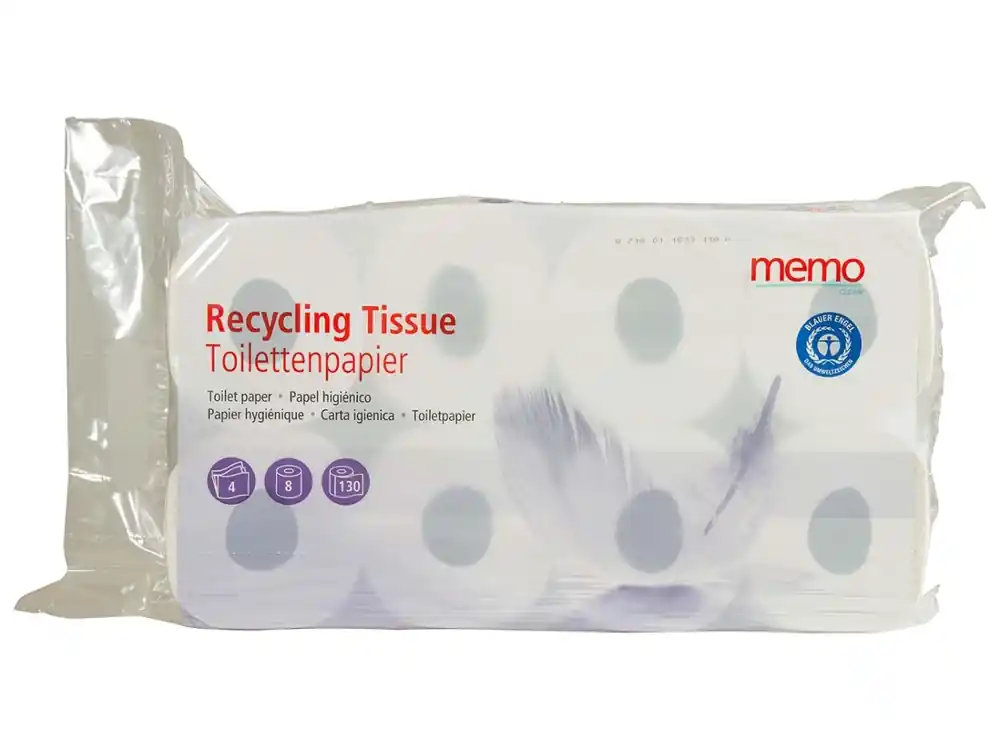 memo Toilettenpapier „Recycling Tissue“ 4-lagig, 7 x 8 Rollen 7 x 7 Stück Jetzt Zugreifen