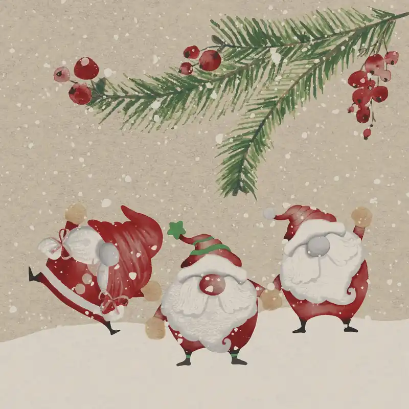 Paper + Design Motivserviette 2-lagig 33×33 cm „Santa story“ 12 x 1 Stück Preisreduziert