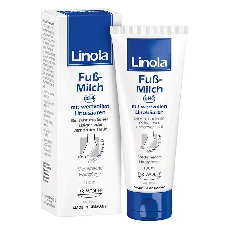 Kostenloser Rückversand Linola Fuß-Milch, 100 ml