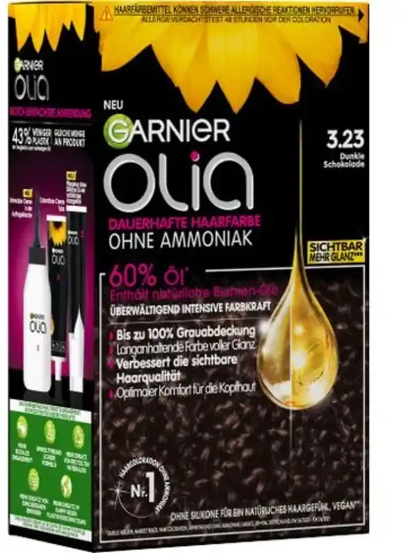 Bestpreis Olia dauerhafte Haarfarbe Nr. 3.23 Dunkle Schokolade