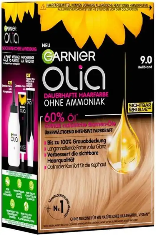 Bestseller Olia dauerhafte Haarfarbe 9.0 Hellblond