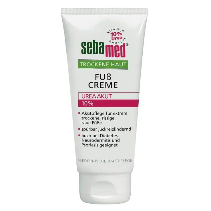 Kostenloser Versand Sebamed Trockene Haut 10% Urea akut Fußcreme, 100 ml