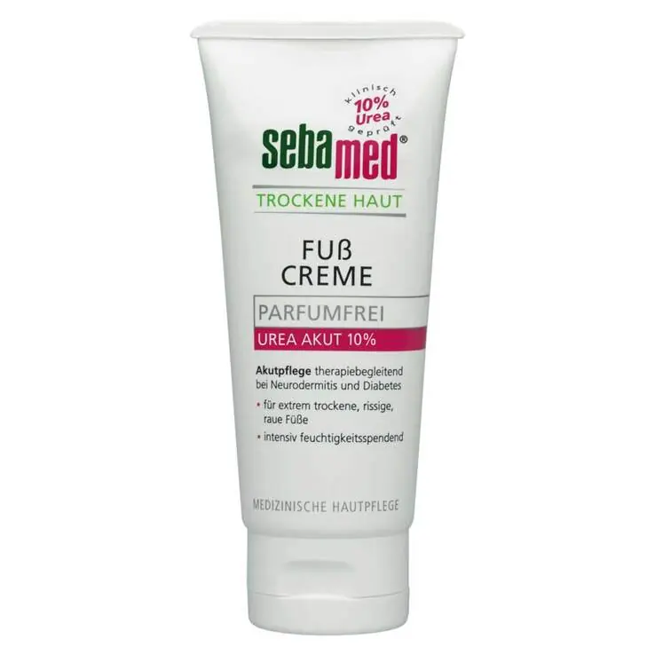 Finale Aktion Sebamed Trockene Haut Parfumfrei Fußcreme Urea10%, 100 ml