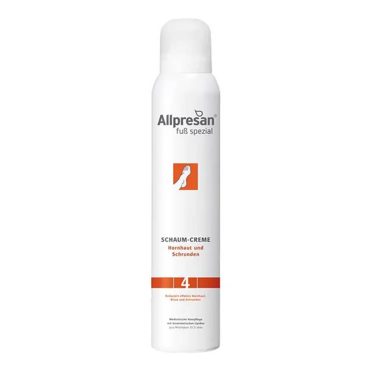 Allpresan Fuß spezial Original Schaum-Creme Hornhaut und Schrunden Nr.4, 200 ml Kostenloser Rückversand