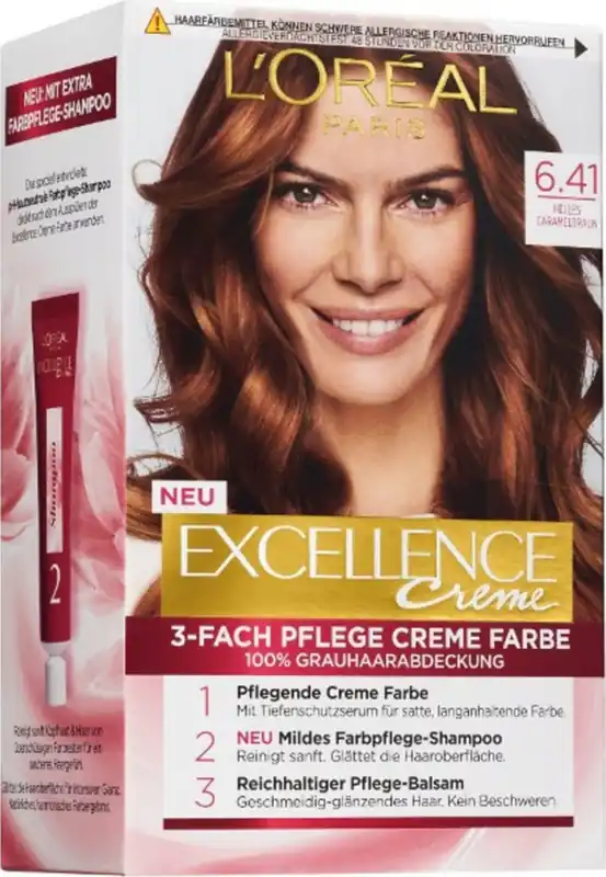 EXCELLENCE Cr\\u00e8me 6.41 Helles Caramelbraun Exklusiv
