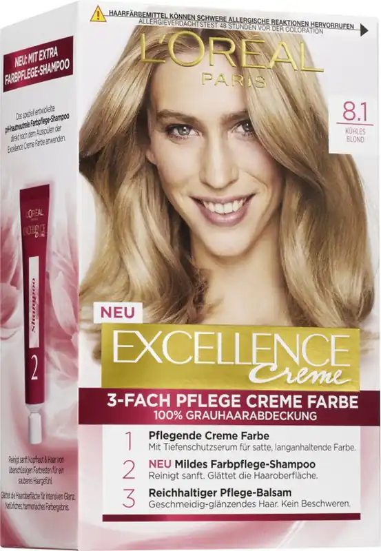EXCELLENCE Cr\\u00e8me 8.1 K\\u00fchles Blond Neue Kollektion