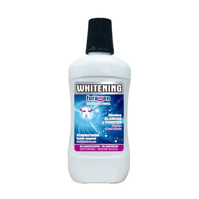 White & Strong Teeth Whitening Mundwasser 0% Alkohol 500 ml Super-Preis