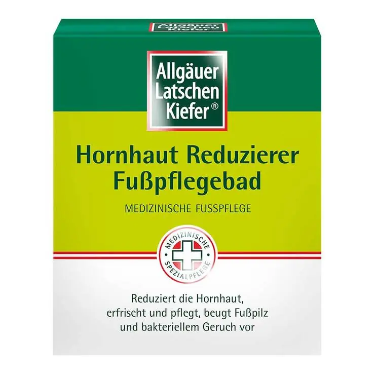 Geld-Zurück-Garantie Allgäuer Latschenkiefer Hornhaut Reduzierer Fußpflegebad, 10X10 g