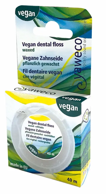 yaweco Vegane Zahnseide aus PLA, pflanzlich gewachst, palmölfrei und biologisch abbaubar: Nachfüllbar 6 x 1 Stück Jetzt Kaufen