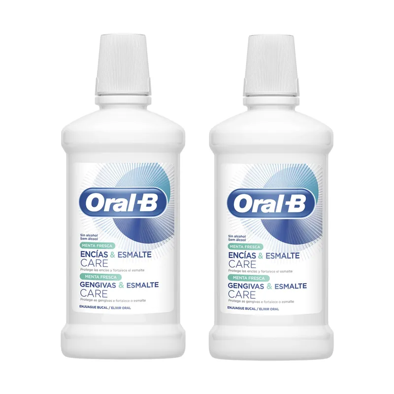 Oral-B Zahnfleisch Zahnschmelzpflege Mundwasser Doppelpack 2 St 500 ml Neue Kollektion