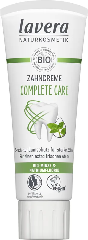 lavera Zahncreme Complete Care 4 x 75ml Letzte Chance