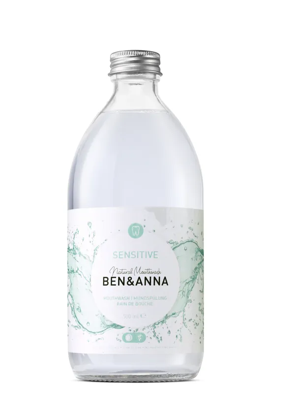 Must-Have Ben&Anna Natural Care Ben&Anna Natural Mouthwash Sensitive in der Glasflasche 500ml