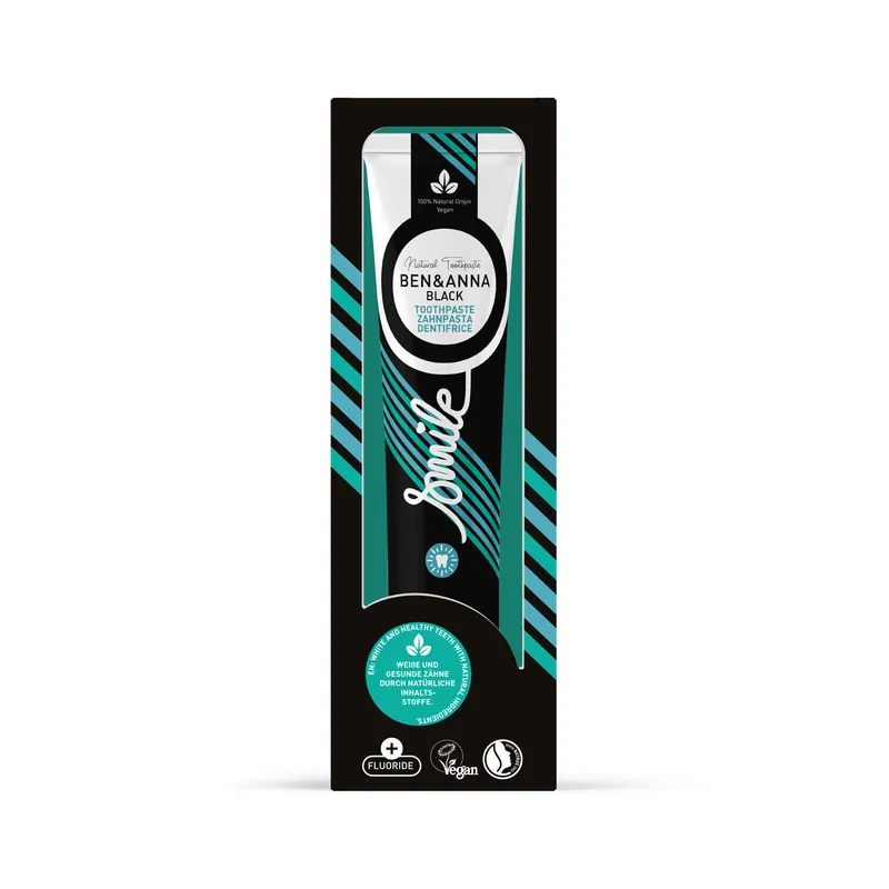 Schneller Versand Ben&Anna Natural Care BEN&ANNA Alutube Toothpaste „Black“ 75ml