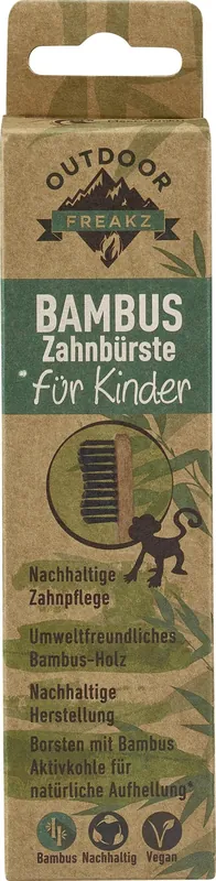 Meistverkauft Outdoor Freakz Bambuszahnbürste Wave Shape Kinder 1 Stück