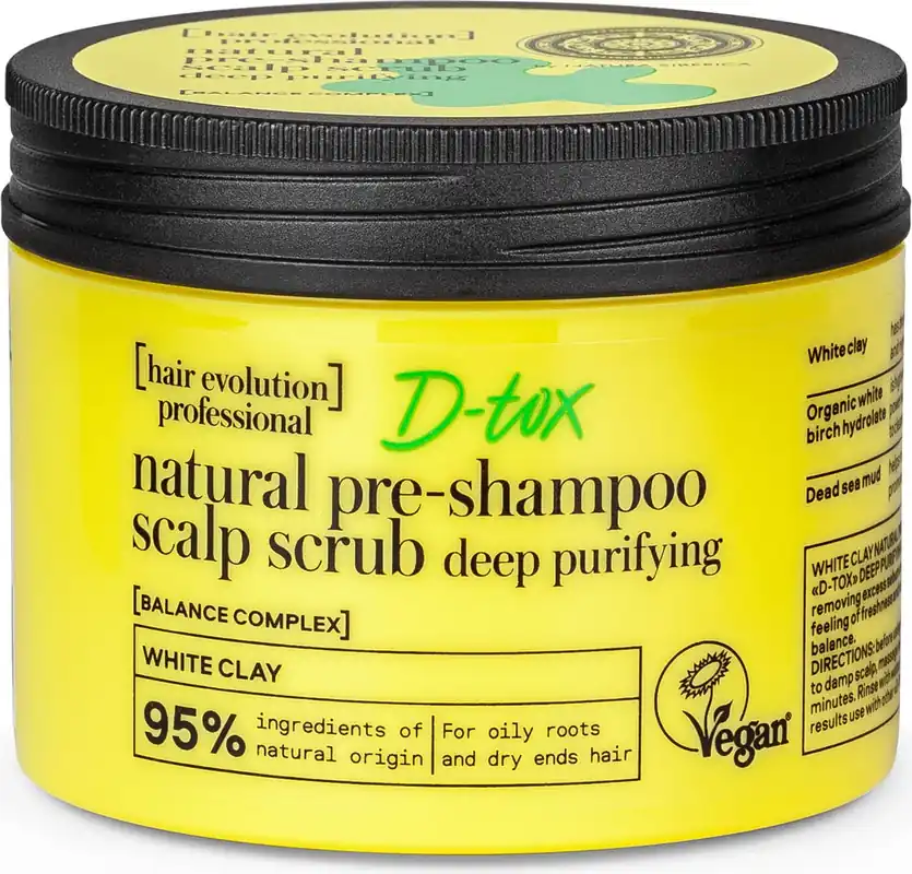 Kostenfreie Lieferung Hair Evolution Natural Pre-Shampoo Scalp Scrub D-tox