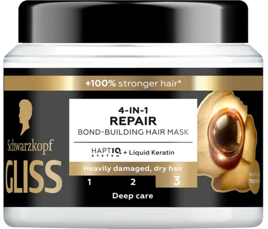 Nur Für Kurze Zeit GLISS 4-in-1 Repair Bond-Building Haarmaske