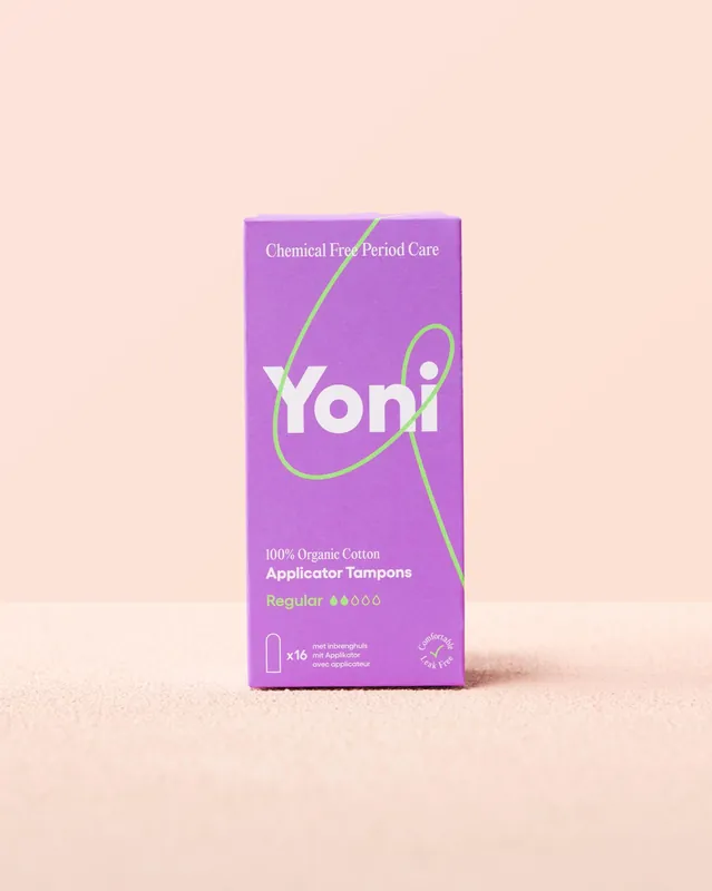 Begrenztes Angebot Yoni Tampons mit Applikator – normal – 100 % Bio-Baumwolle – 6 x 16 Stück
