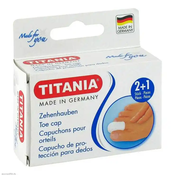 Zehenhauben 2 klein und 1 groß Titania, 3 St Ausverkauf