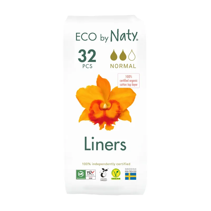 Eco by Naty Slipeinlagen Normal 32 Stück. 100% Kompostierbare Materialien. Vegan 12 x 32 Stück Online Kaufen