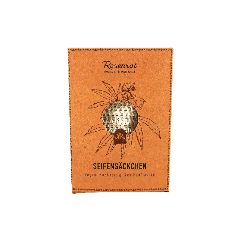 Rosenrot Naturkosmetik Seifensäckchen aus Hanffasern 100% vegan – 100% plastikfrei – Rein pflanzlich 1 Stück Heute Kaufen