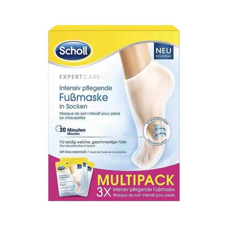 Scholl intensiv pflegende Fußmaske in Socken, 3X2 St Weltweiter Versand
