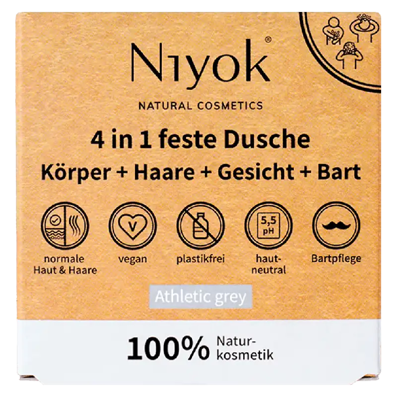 4in1 feste Dusche, Körper + Haare + Gesicht + Bart Limited Edition