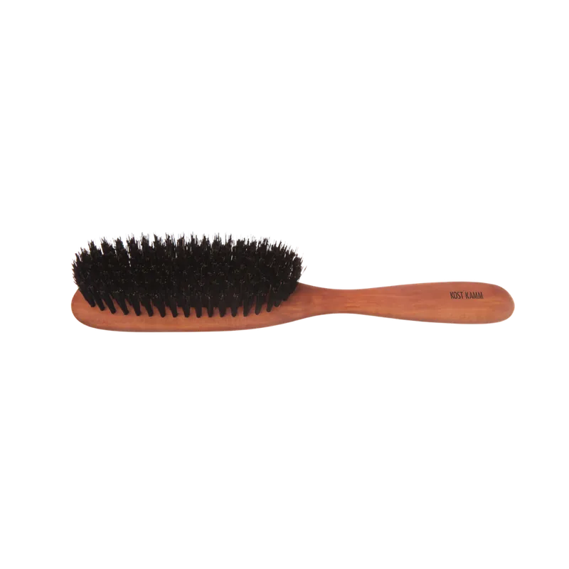 Kostenloser Rückversand Haarbürste, oval, Birnbaum harte Wildschweinborsten