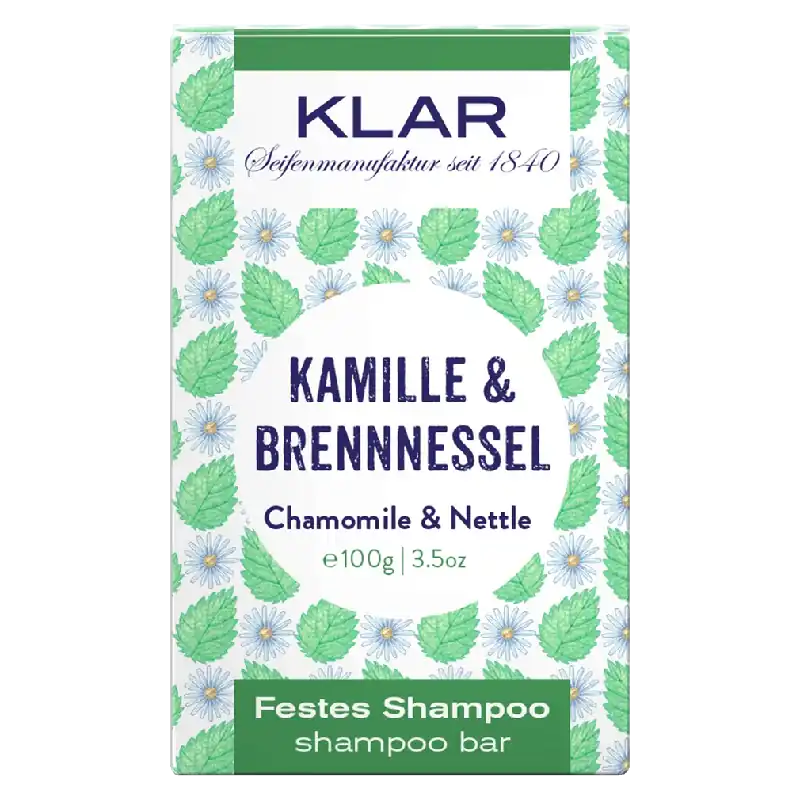 Markenprodukt Festes Shampoo Kamille & Brennnessel