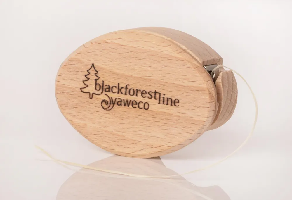 Super-Preis yaweco Black Forest Line Zahnseidenbox aus Holz von heimischen Hölzern 1 Stück