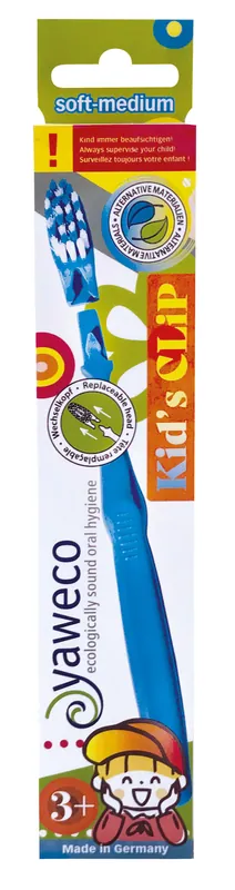 Sichere Zahlung yaweco Kid’s Brush CLIP Wechselkopf-Zahnbürste für Kinder, med.-soft 6 x 1 Stück