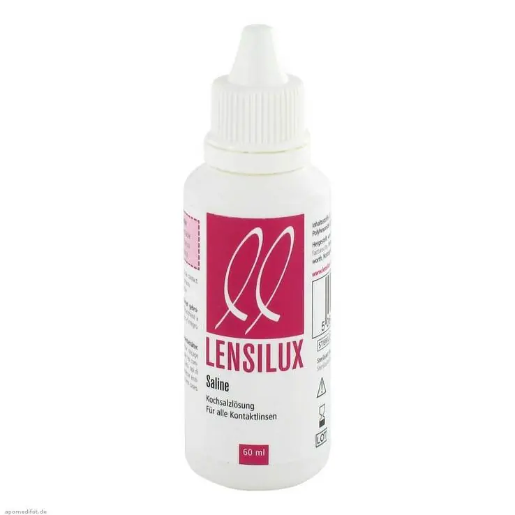 Neu Im Sortiment Lensilux Saline Kochsalzlösung, 60 ml