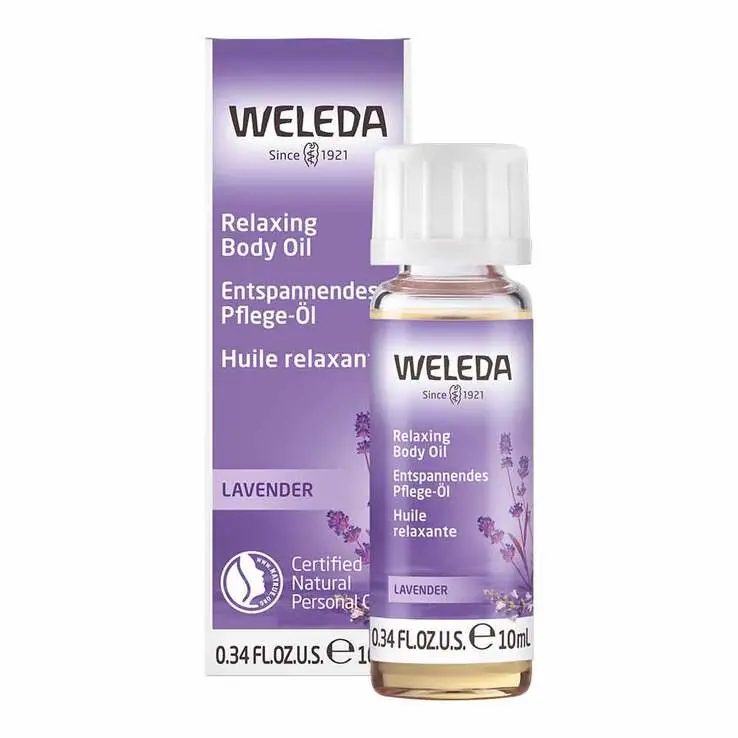 Weleda Lavendel entspannendes Pflege-Öl Mini, 10 ml Exklusiv