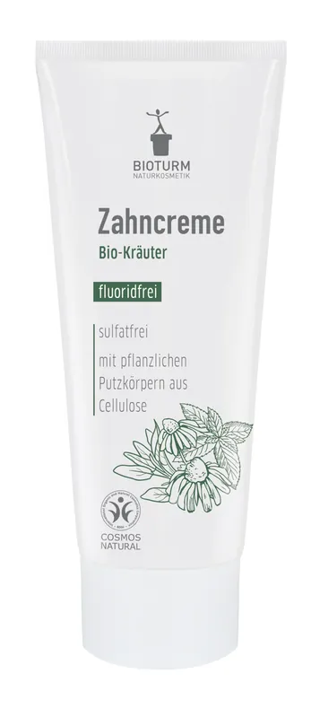 Ausverkauf BIOTURM Zahncreme Bio-Kräuter ohne Fluorid 6 x 75ml