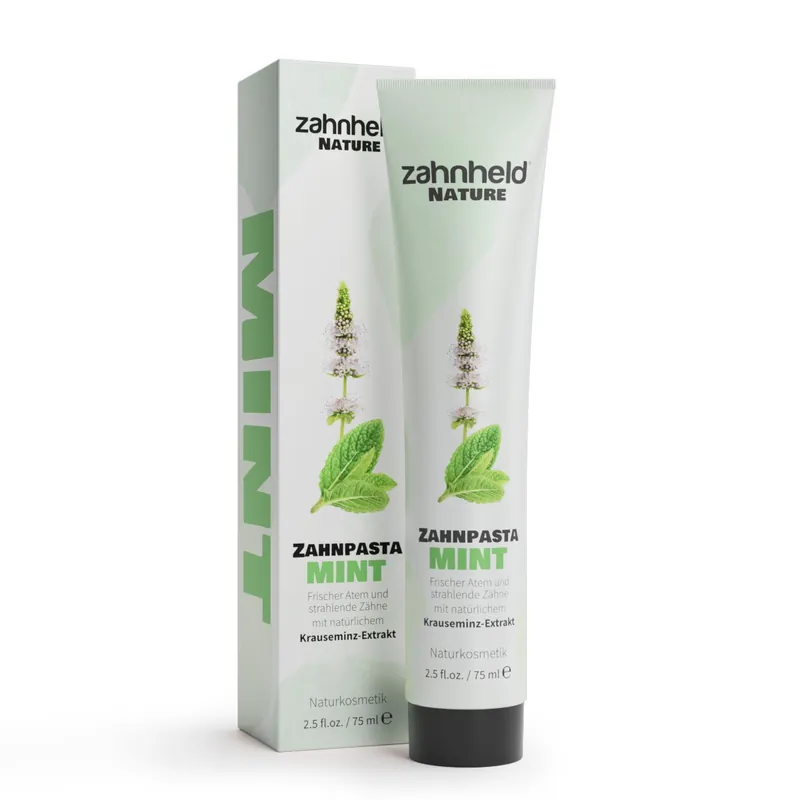 zahnheld Zahnpasta MINT – Frischer Atem und strahlende Zähne 12 x 75ml Limited Edition